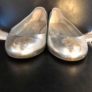 Alexander McQueen Skull Ballerina Flats Metallic!